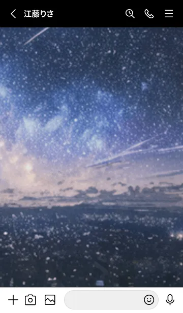 [LINE着せ替え] 銀河の冬空 #MJ23。の画像2