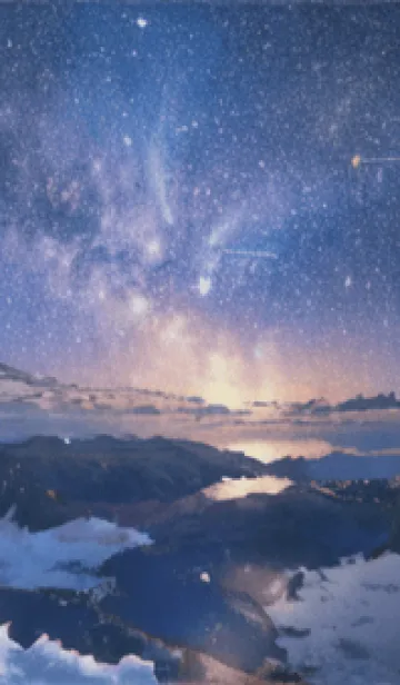 [LINE着せ替え] 銀河の冬空 #MJ22。の画像1