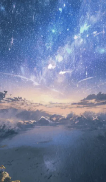 [LINE着せ替え] 銀河の冬空 #MJ21。の画像1