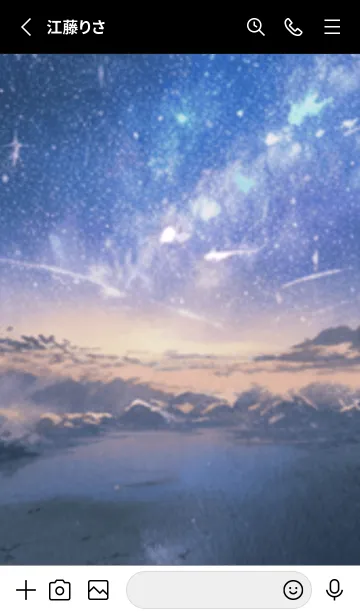 [LINE着せ替え] 銀河の冬空 #MJ21。の画像2