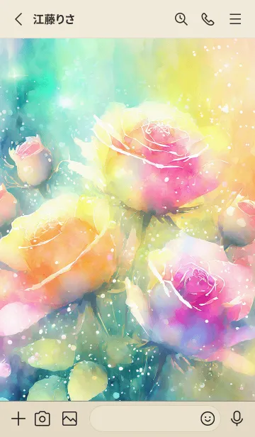 [LINE着せ替え] 薔薇(バラ)の花の着せかえ(R1084)の画像2