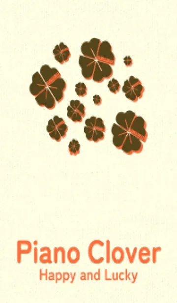 [LINE着せ替え] Piano clover ガンメタルの画像1