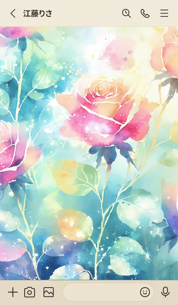 [LINE着せ替え] 薔薇(バラ)の花の着せかえ(R1083)の画像2