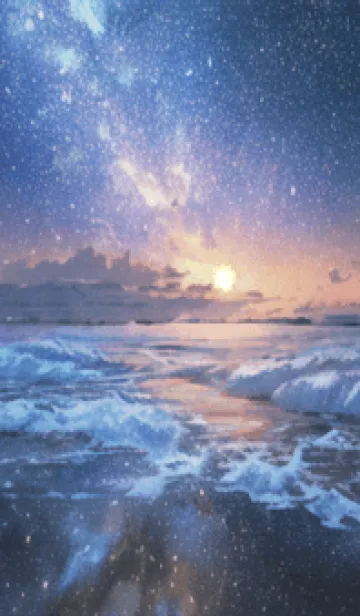 [LINE着せ替え] 銀河の冬空 #MJ15。の画像1