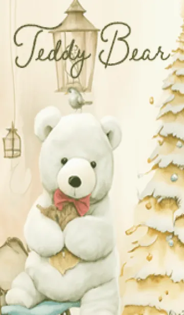 [LINE着せ替え] green♡ナチュラルなクマ07_1の画像1