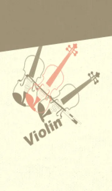 [LINE着せ替え] Violin 3カラー サーモンピンクの画像1