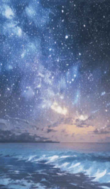 [LINE着せ替え] 銀河の冬空 #MJ11。の画像1