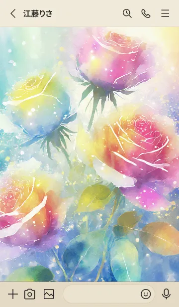 [LINE着せ替え] 薔薇(バラ)の花の着せかえ(R1090)の画像2