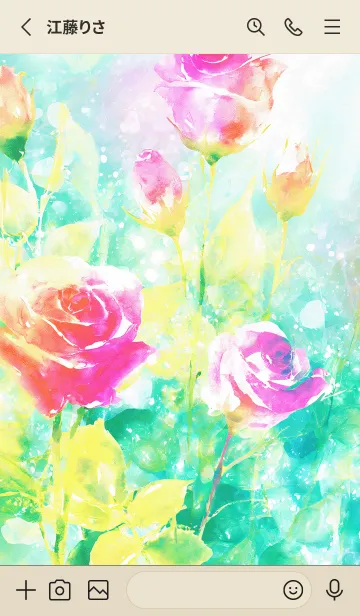 [LINE着せ替え] 薔薇(バラ)の花の着せかえ(R1092)の画像2