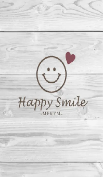[LINE着せ替え] HAPPY SMILE HEART - MEKYM 25の画像1