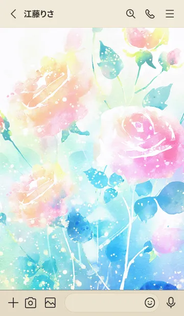 [LINE着せ替え] 薔薇(バラ)の花の着せかえ(R1093)の画像2