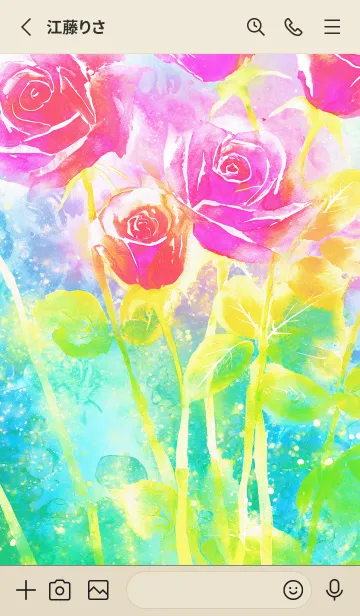 [LINE着せ替え] 薔薇(バラ)の花の着せかえ(R1094)の画像2