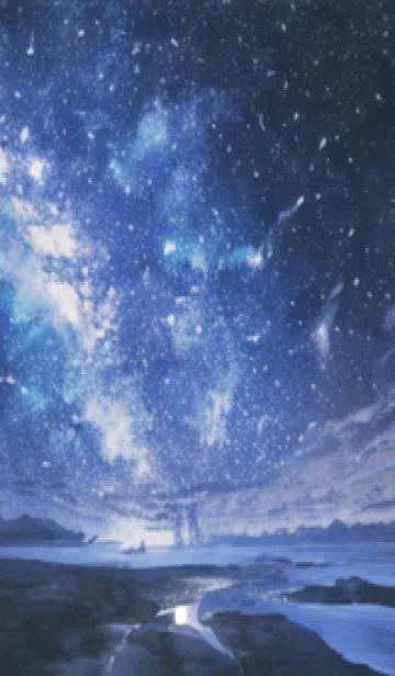 [LINE着せ替え] 銀河の冬空 #MK06。の画像1