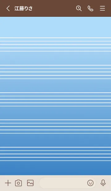 [LINE着せ替え] 音楽カラーノート/ブルーグラデーションの画像2