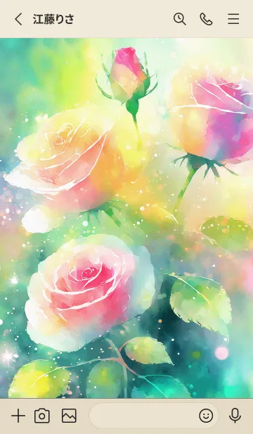 [LINE着せ替え] 薔薇(バラ)の花の着せかえ(R1099)の画像2