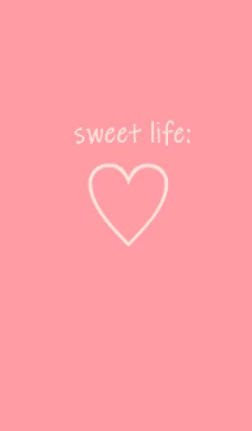 [LINE着せ替え] sweet life heart (babypink)の画像1