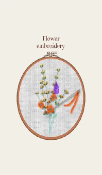 [LINE着せ替え] Flower embroidery 39の画像1