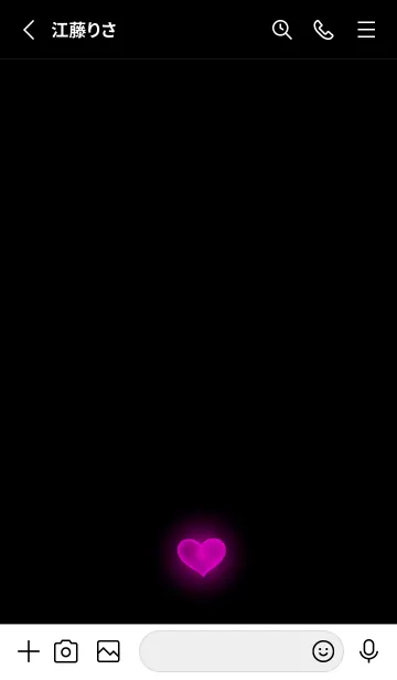 [LINE着せ替え] BLACK-HEART LIGHT 27の画像2