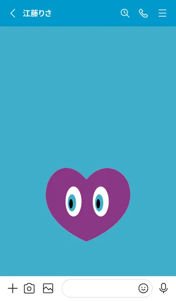 [LINE着せ替え] アイ ハート 58の画像2