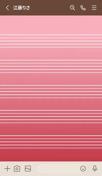 [LINE着せ替え] 音楽カラーノート/レッドグラデーションの画像2