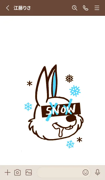 [LINE着せ替え] スノーラビット .27の画像2