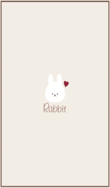 [LINE着せ替え] Rabbit-Dusky.Beige 33の画像1