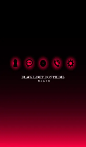 [LINE着せ替え] BLACK-LIGHT ICON THEME 27の画像1
