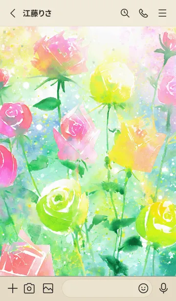 [LINE着せ替え] 薔薇(バラ)の花の着せかえ(R1108)の画像2