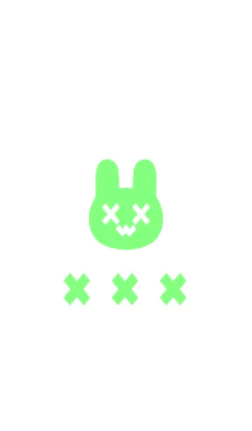 [LINE着せ替え] 地雷うさぎ(white4-04)の画像1