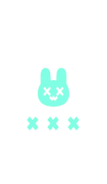 [LINE着せ替え] 地雷うさぎ(white4-05)の画像1