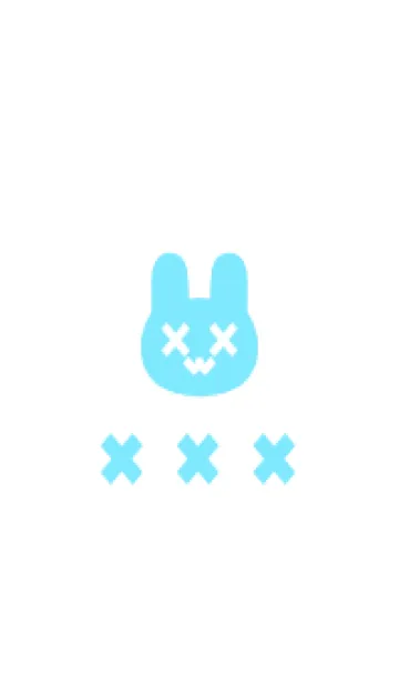 [LINE着せ替え] 地雷うさぎ(white4-06)の画像1