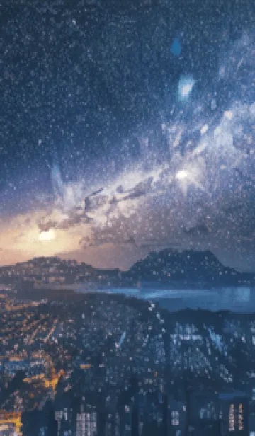 [LINE着せ替え] 銀河の冬空 #MK024。の画像1