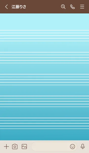 [LINE着せ替え] 音楽カラーノート/水色グラデーションの画像2