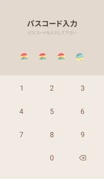 [LINE着せ替え] Enamel Pin sunset sea 71の画像4