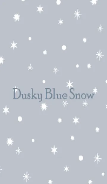 [LINE着せ替え] Dusky Blue Gray Snow.MEKYM 8の画像1