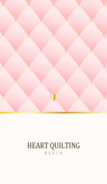 [LINE着せ替え] HEART QUILTING - PINK 16の画像1