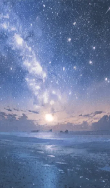 [LINE着せ替え] 銀河の冬空 #MK022。の画像1