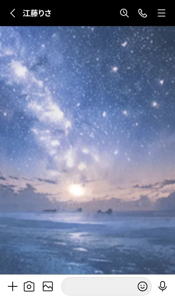 [LINE着せ替え] 銀河の冬空 #MK022。の画像2