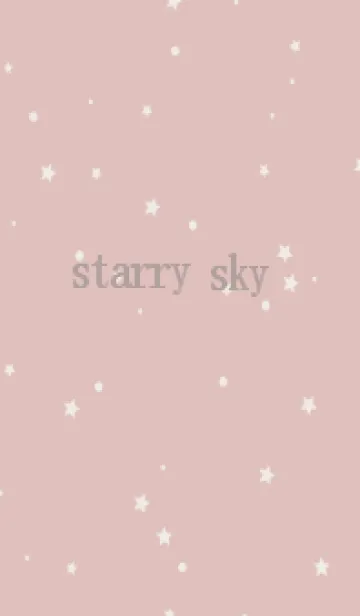 [LINE着せ替え] starry sky_pinkbeigeの画像1