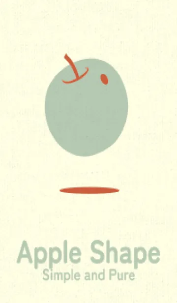 [LINE着せ替え] りんご型のきせかえ 樺色の画像1