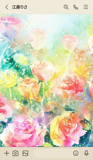 [LINE着せ替え] 薔薇(バラ)の花の着せかえ(R1114)の画像2