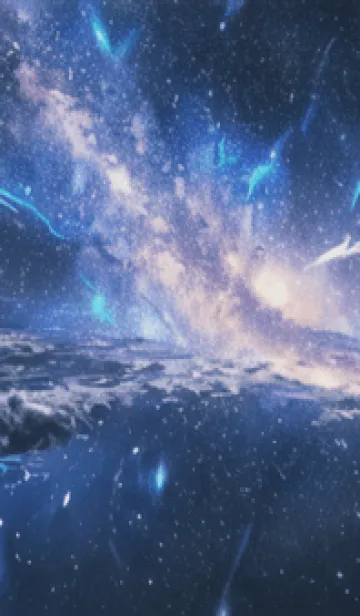 [LINE着せ替え] 銀河の冬空 #MK019。の画像1