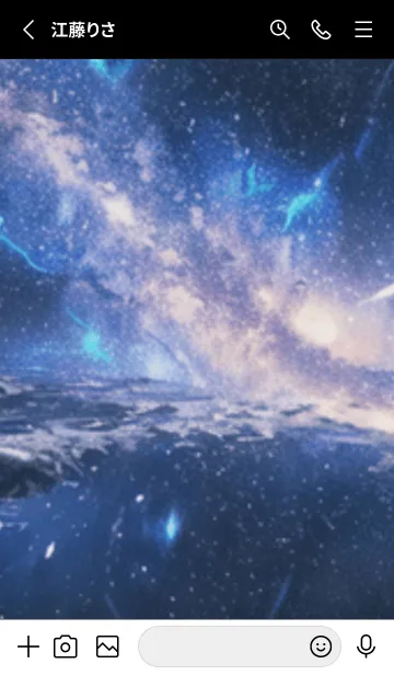 [LINE着せ替え] 銀河の冬空 #MK019。の画像2