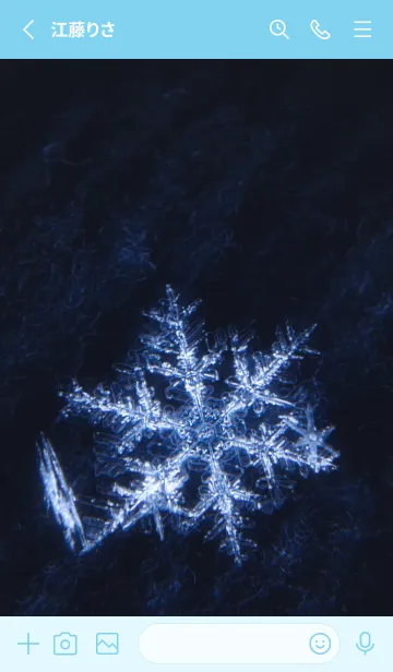 [LINE着せ替え] Real Snow Crystal #6-4の画像2