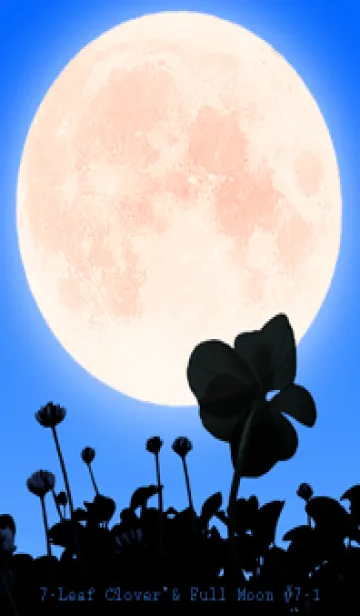 [LINE着せ替え] 七つ葉のクローバー & Full Moon #7-1の画像1