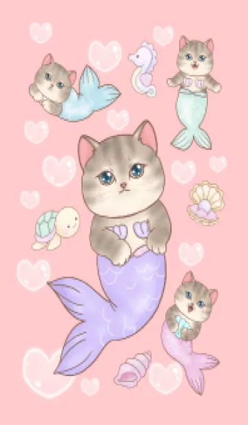 cutest Cat mermaid 133の着せ替えメイン画像