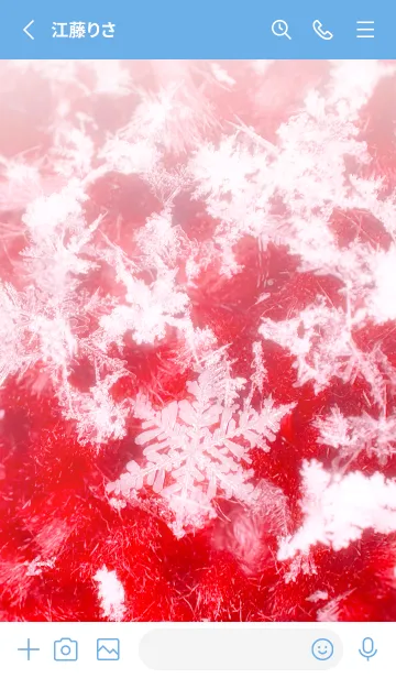 [LINE着せ替え] Real Snow Crystal #8-4の画像2