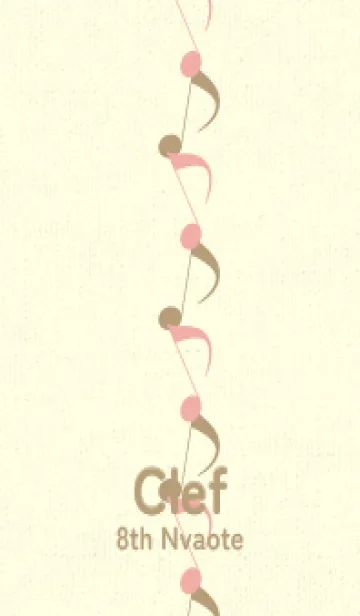 八分音符1 珊瑚色の着せ替えメイン画像