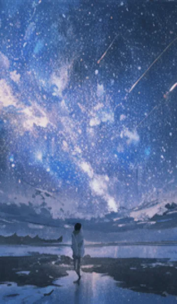 [LINE着せ替え] 銀河の冬空 #MK015。の画像1