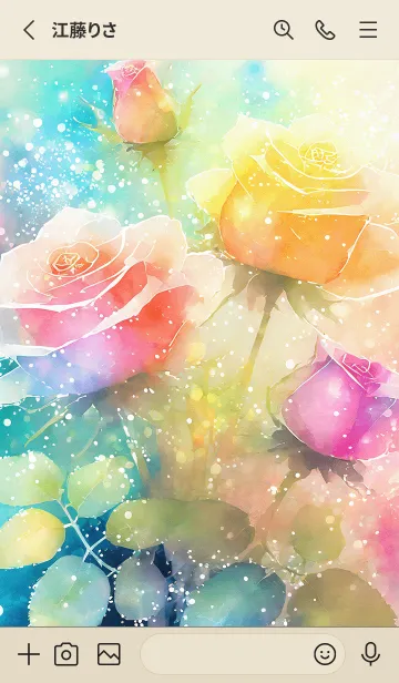 [LINE着せ替え] 薔薇(バラ)の花の着せかえ(R1125)の画像2